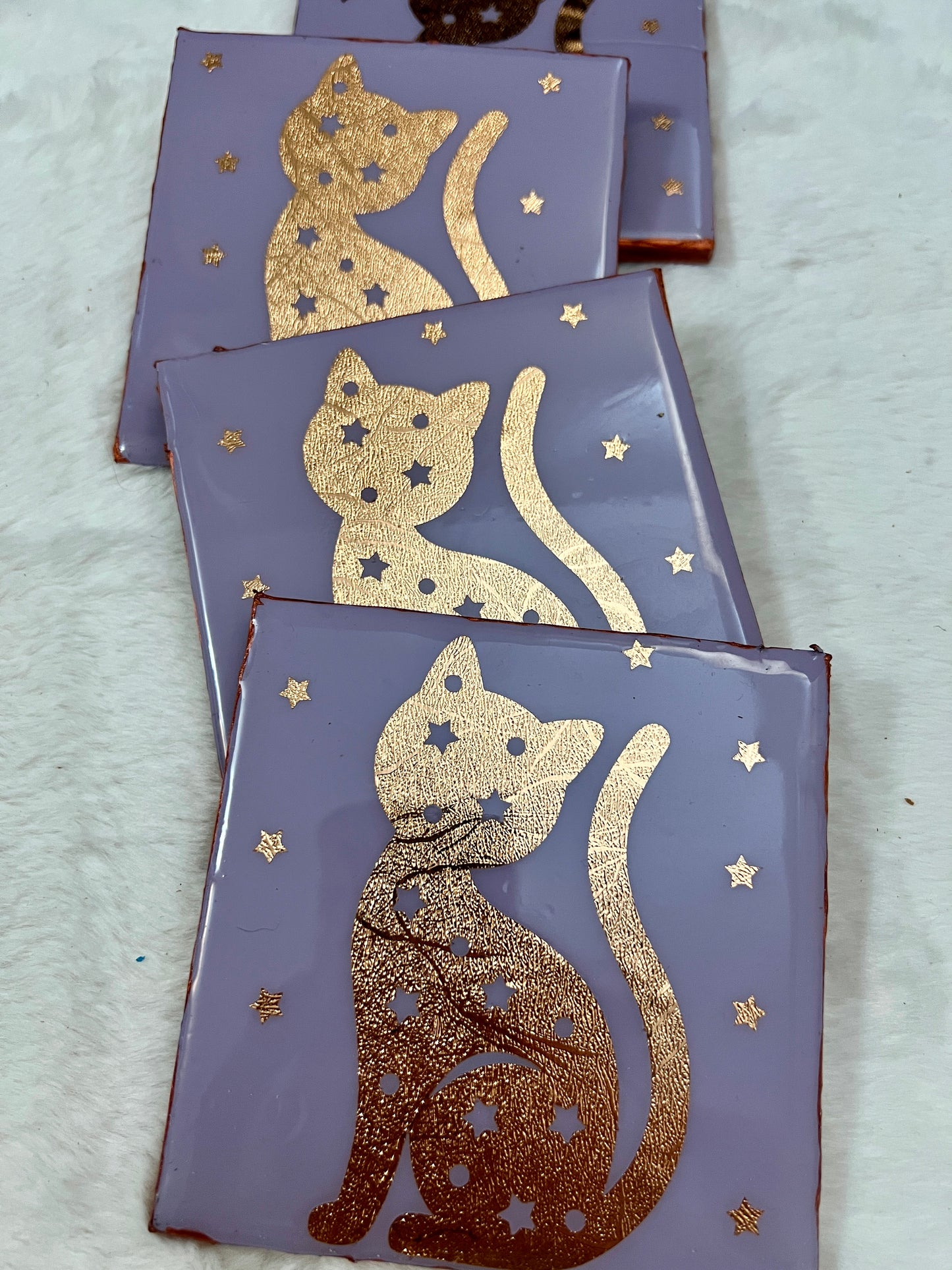 Mystical Kitty Coaster Set
