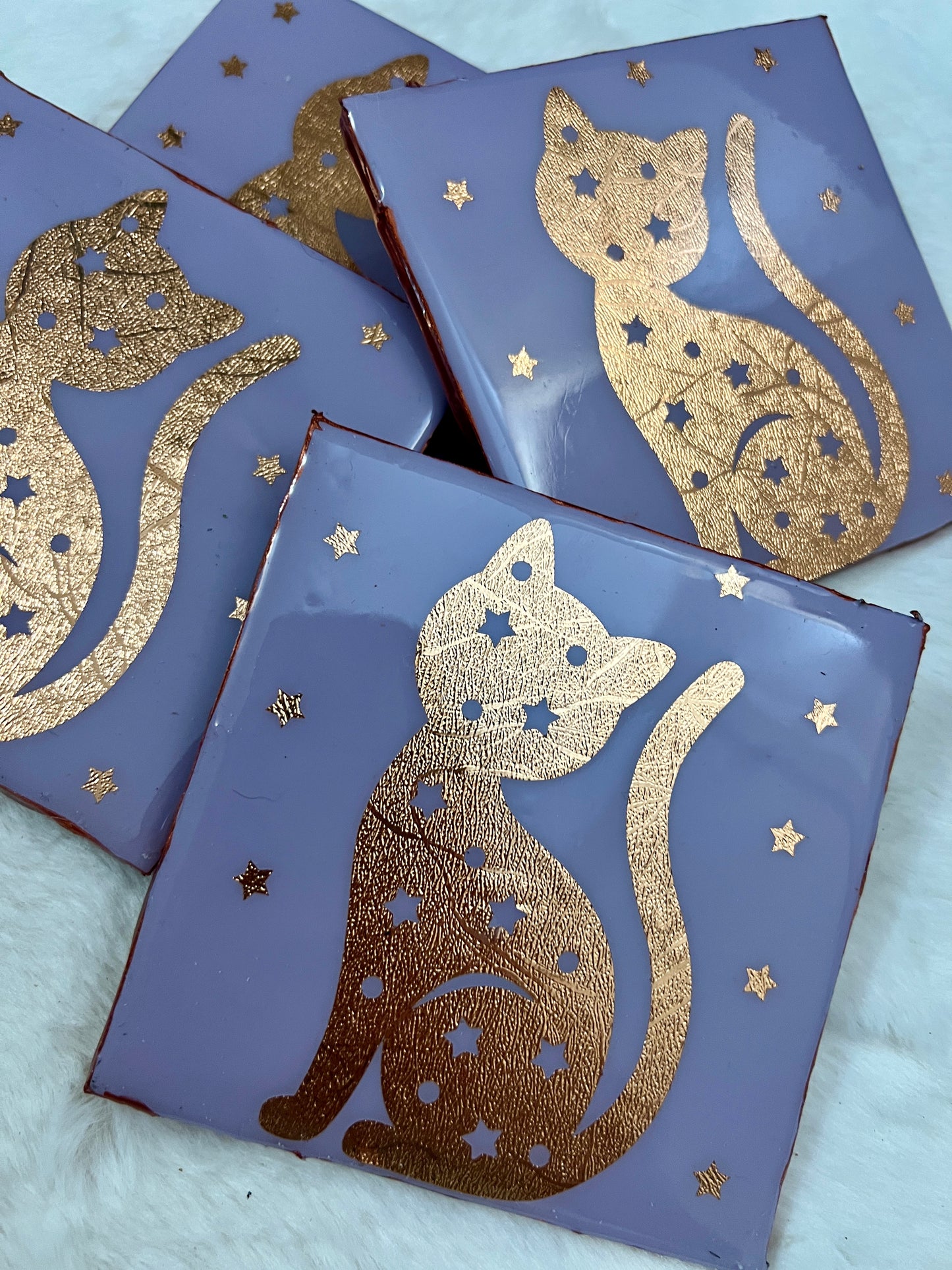 Mystical Kitty Coaster Set