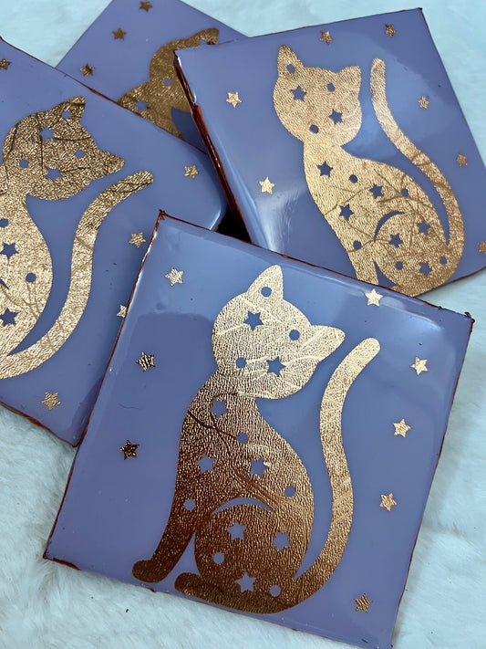 Mystical Kitty Coaster Set