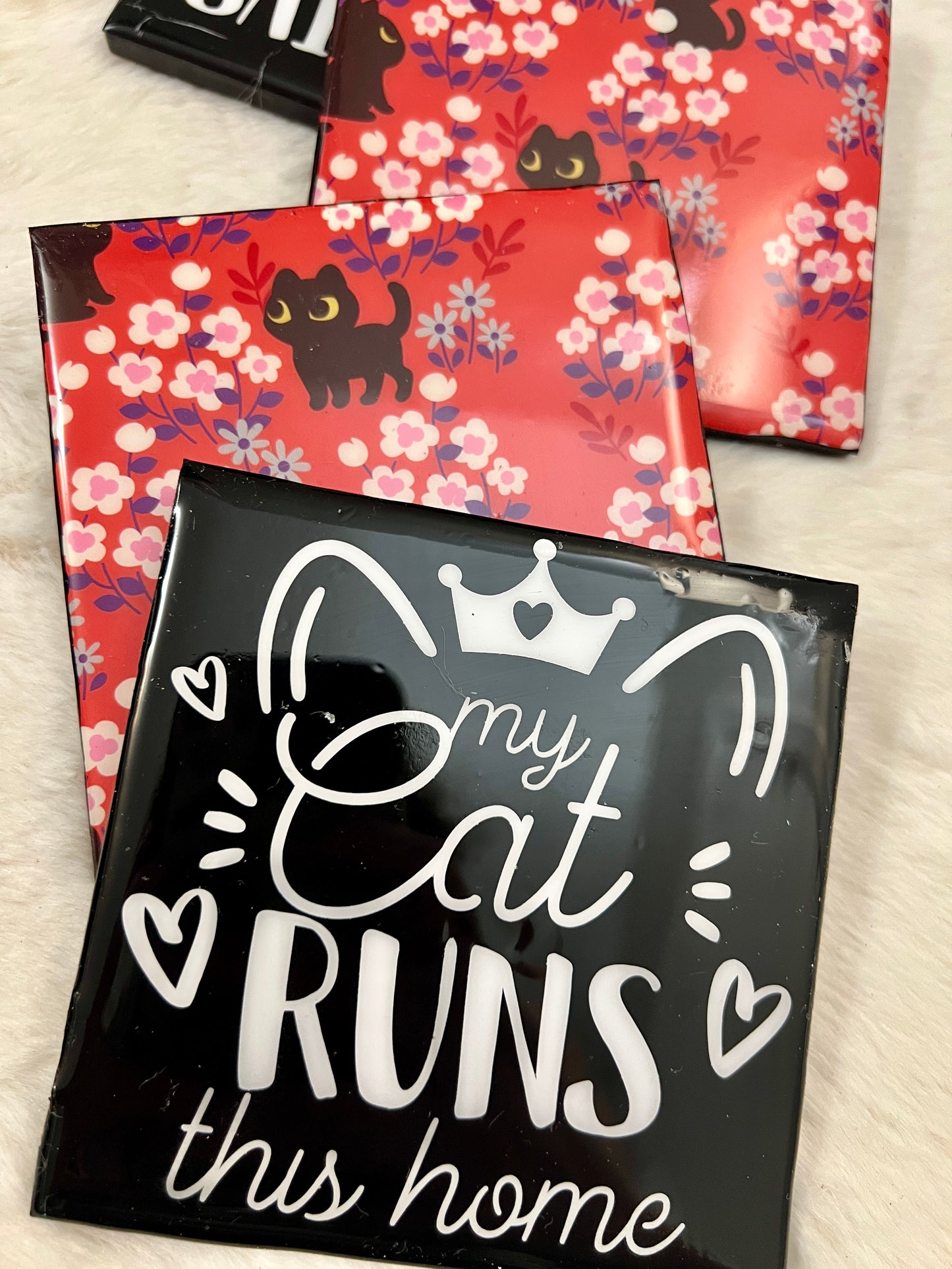 Cat Queen Coaster set