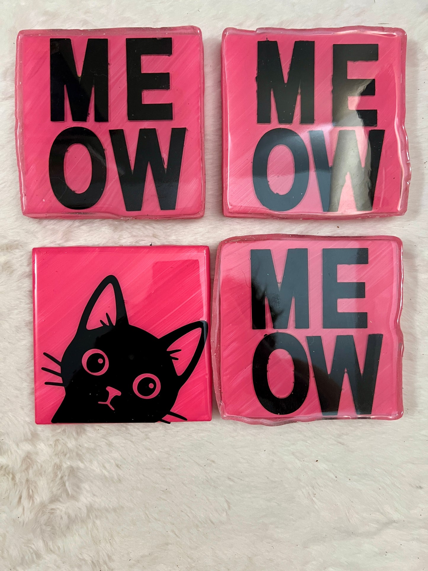 M-E-O-W Coaster set