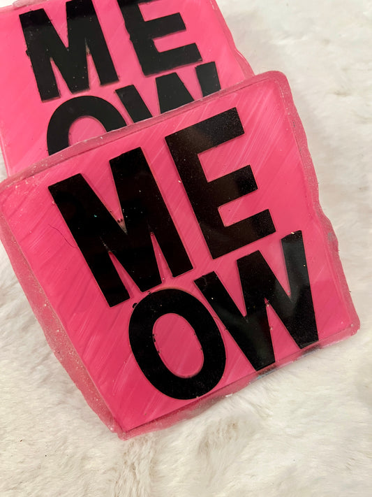 M-E-O-W Coaster set