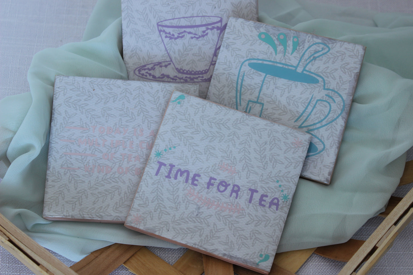 Time For Tea Coaster Set